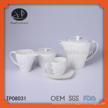 Ensemble de café moderne en porcelaine, set de tasses à café